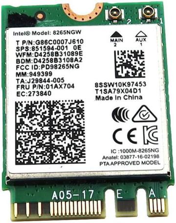 HP 851594-001 Wi-Fi Card for HP EliteBook 830 G5 / EliteBook 840 G5
