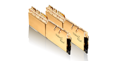 G.Skill Trident Z Royal F4-4000C18D-32GTRG (32GB (2x16GB)/DDR4 4000MHz/CL18 18-22-22-42/1.40V/RGB Classic Gold/Intel XMP 2.0)