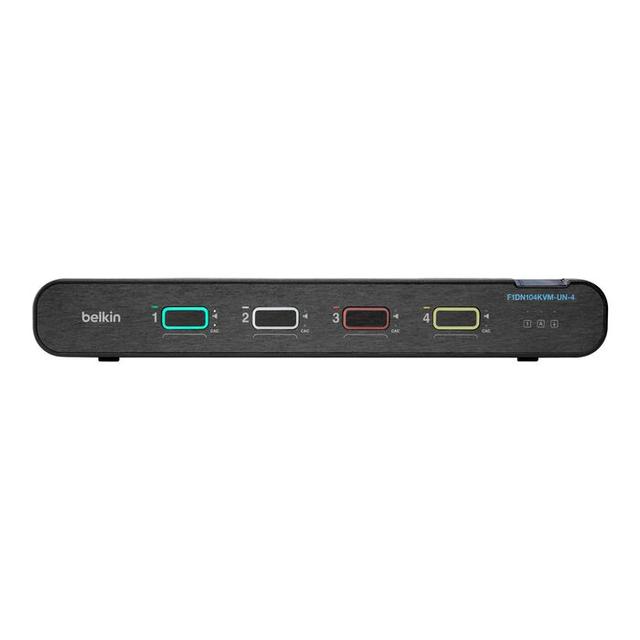Belkin F1DN104KVM-UN-4 Universal Secure KVM Switch 4-Port Single Head with CAC