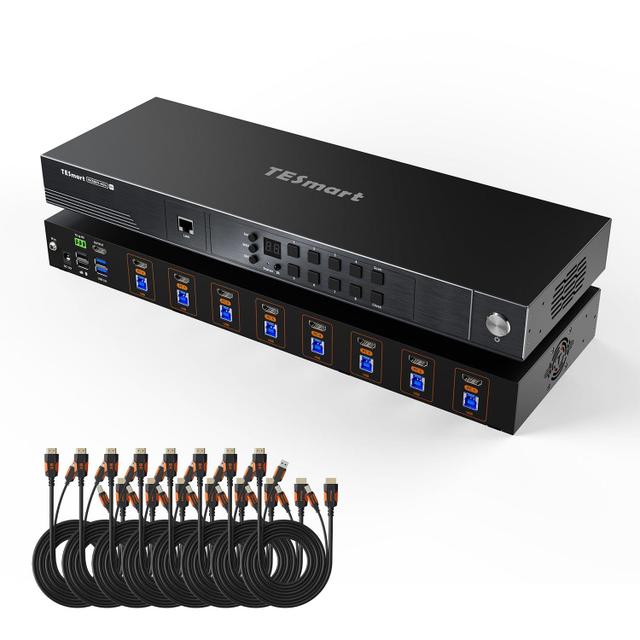 TESmart HKS801-M24 8-Port 8K60Hz HDMI 2.1 KVM Switch