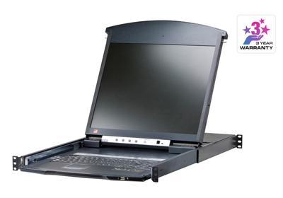 ATEN 8-Port 17in Dual Rail CAT5 LCD KVM over IP — KL1508AiM ($1,973.88)