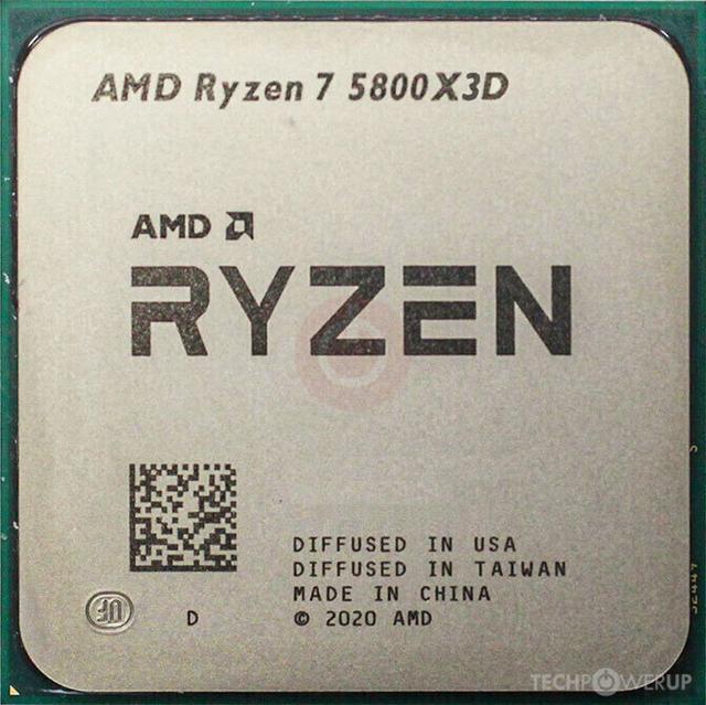 AMD Ryzen 7 5800X3D desktop processor chip (AM4)