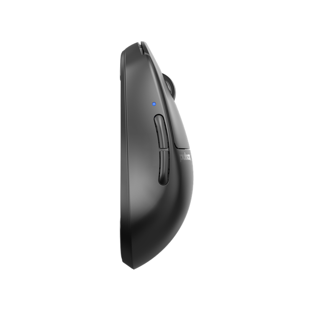 Pulsar X2 wireless gaming mouse in black, side profile