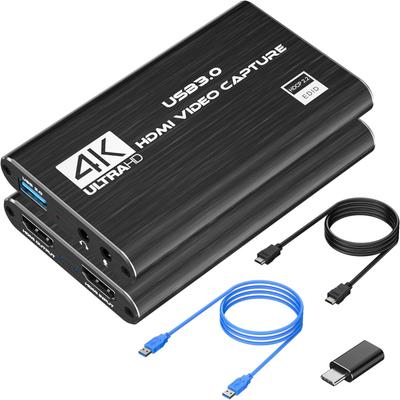 DIGITNOW! V316 4K HDMI Video Capture Card (Camera Dongle / 1080p60 Capture / 4K30 EDID Passthrough / Budget USB 3.0 Plug-and-Play)