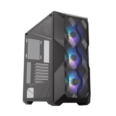 Cooler Master MasterBox TD500 Mesh (Mid-Tower E-ATX Support/Polygonal Mesh Front/3x ARGB Fans/Crystalline Tempered Glass)