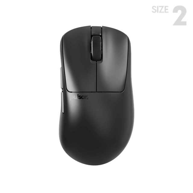 Pulsar Xlite V3 wireless gaming mouse in black, top-down view