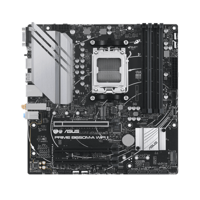 ASUS Prime B650M-A WiFi II (AM5/AMD B650/mATX/Two M.2 Slots/Wi-Fi 6)