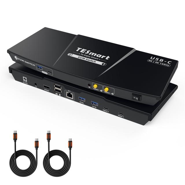 TESmart CKS201-M23 2-Port USB-C KVM Switch