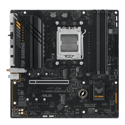 ASUS TUF Gaming A620M-Plus WiFi (AM5/AMD A620/mATX/2.5GbE + WiFi 6/Dual M.2)
