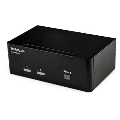 StarTech SV231DPDDUA2 (2-Port / Dual-Monitor DisplayPort / USB Hub / 4K60Hz / Audio & Mic)