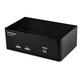StarTech SV231DPDDUA2 (2-Port / Dual-Monitor DisplayPort / USB Hub / 4K60Hz / Audio & Mic)