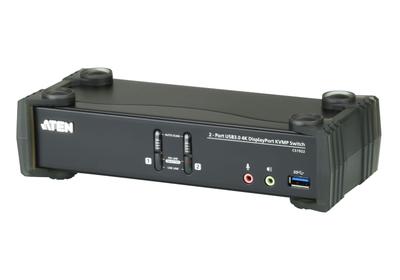 ATEN CS1922 (2-Port USB-C KVM Switch / 4096x2160@60Hz or 2560x1440@144Hz / 2-Port USB 3.1 Gen1 Hub / Button + Hotkey)