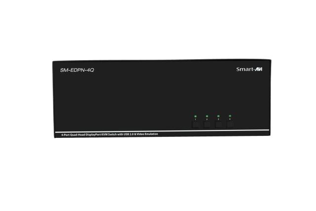 SmartAVI SM-EDPN-4Q-S 4-Port Quad-Head DisplayPort KVM Switch