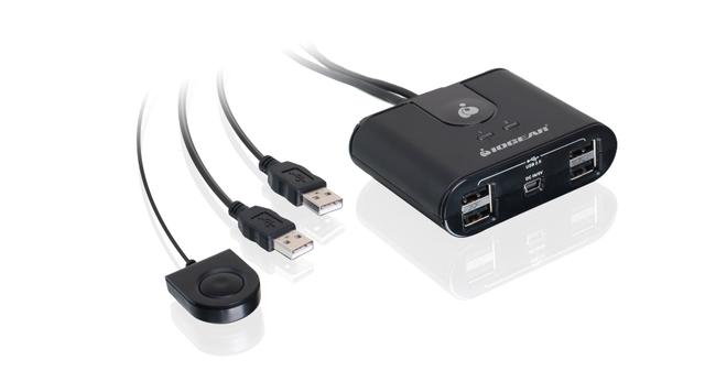 IOGEAR GUS402 2x4 USB 2.0 peripheral sharing switch