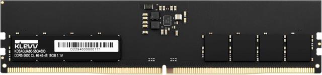 KLEVV DDR5 16GB UDIMM desktop memory module