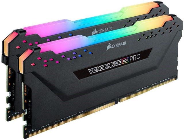 Corsair Vengeance RGB Pro DDR4 16GB (2x8GB) 3600MHz CL18 desktop memory kit, black with RGB