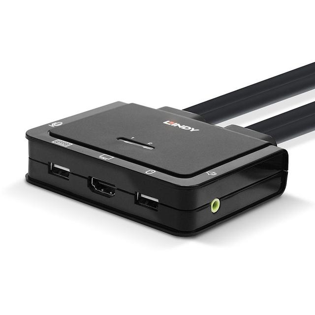 Lindy 42347 2 Port HDMI 18G USB Type C KVM Switch