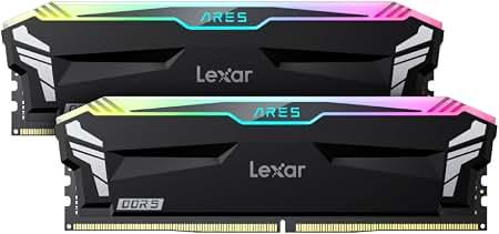 Lexar ARES RGB DDR5 16GB 6400MHz desktop memory module, black