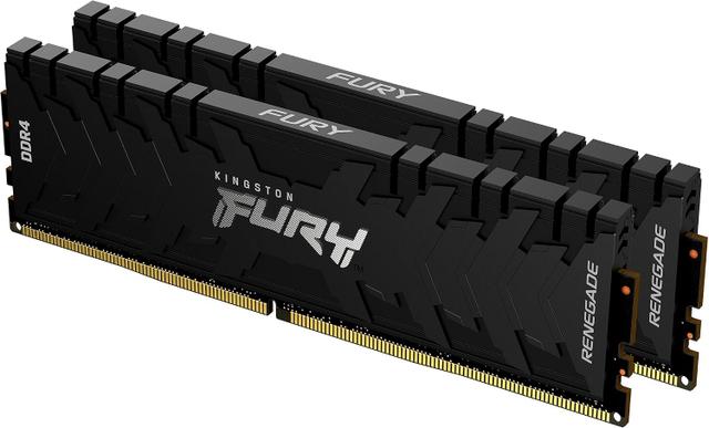 Kingston FURY Renegade KF440C19RB1K2/32 (same series/color as KF440C19RBK2/32), 32GB (2x16GB) DDR4-4000 CL19 UDIMM kit, Black, no RGB