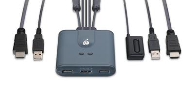 IOGEAR GCS32HU 2-Port Full HD KVM Switch with HDMI and USB Connections