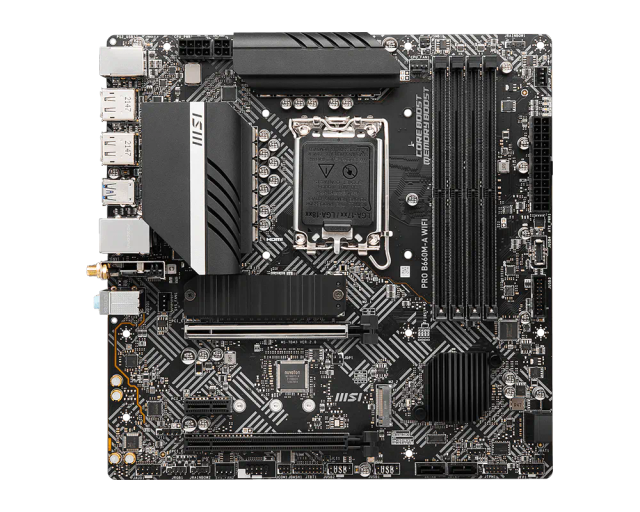 MSI PRO B660M-A WIFI LGA1700 microATX motherboard