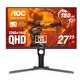 AOC Q27G3XMN (27-Inch QHD Mini-LED/180Hz/HDR1000/0.3ms/Budget HDR Gaming)
