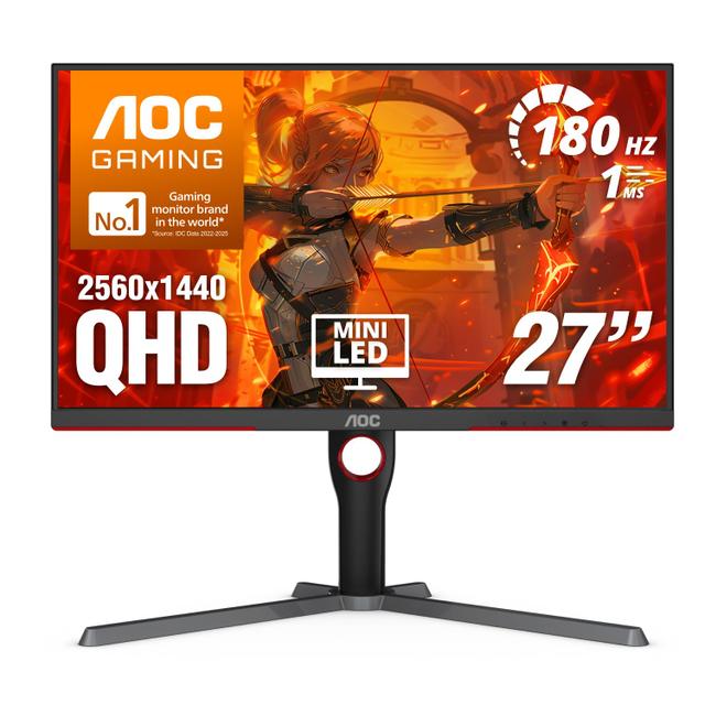 AOC Q27G3XMN 27-inch QHD Mini-LED 180Hz gaming monitor