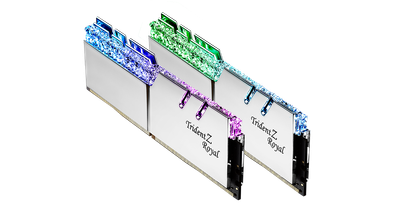 G.Skill Trident Z Royal F4-3733C17D-16GTRS (16GB (2x8GB)/DDR4 3733MHz/CL17 17-19-19-39/1.35V/RGB Classic Silver/Intel XMP 2.0)
