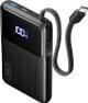 INIU Portable Charger, Slimmest (10,000mAh/45W Fast Charging/Built-In USB-C Cable/Digital Display)