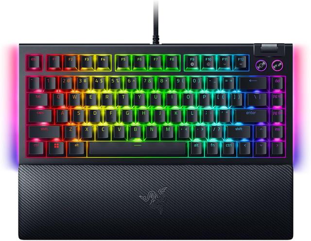 Razer BlackWidow V4 75% mechanical gaming keyboard, hot-swappable, black