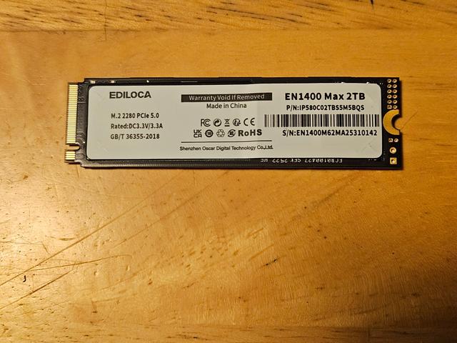Ediloca EN1400 Max 2TB Gen 5 NVMe SSD