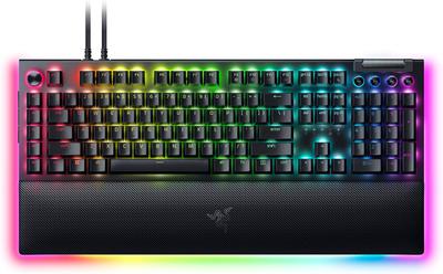 Razer BlackWidow V4 Pro (Full-Size/Razer Green or Yellow Mechanical/USB-C Wired/Hot-Swappable/RGB Chroma/8000Hz Polling)