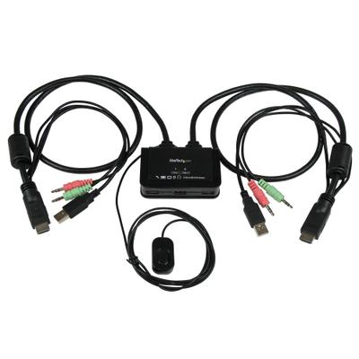 StarTech SV211HDUA (HDMI / 2 Computers / USB-Powered / Wired Remote / Integrated Cables)