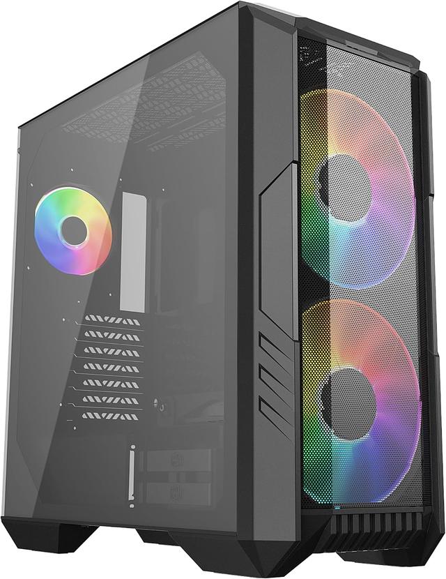 Cooler Master HAF 500 mid-tower ATX PC case with 200mm ARGB airflow fans