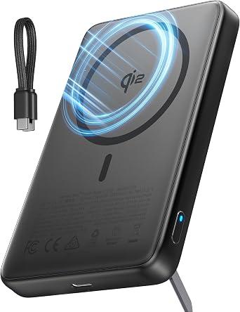 INIU for MagSafe Magnetic Power Bank (10,000mAh/Qi2 15W Wireless/45W Wired/Built-In USB-C Cable)
