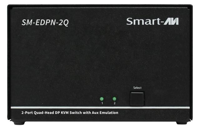 SmartAVI SM-EDPN-2Q-S 2-Port Quad-Head DisplayPort KVM Switch
