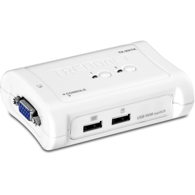 TRENDnet TK-207K 2-Port USB KVM Switch Kit