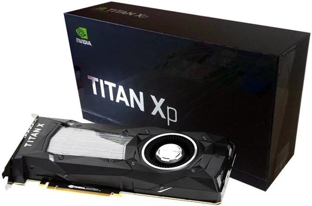 NVIDIA TITAN Xp graphics card with retail box