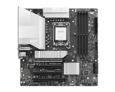 MSI PRO B860M-A WiFi (LGA1851/Intel B860/mATX/Three M.2 Slots/5Gbps LAN/Wi-Fi 7)
