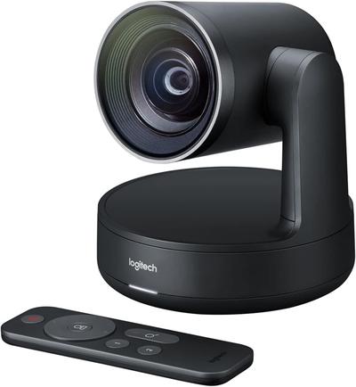 Logitech Rally Camera (4K Ultra HD PTZ/90° FOV/15x Optical Zoom/RightSight Auto-Framing/Large Conference Rooms)