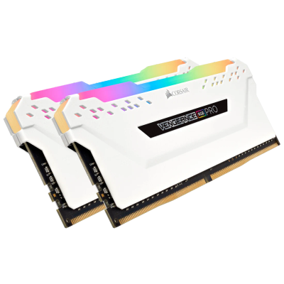 Corsair Vengeance RGB Pro CMW16GX4M2C3200C16W (16GB (2x8GB)/DDR4 3200MHz/CL16/1.35V/RGB White/Intel XMP 2.0)