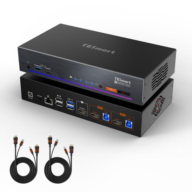 TESmart HKS201-M24 8K60Hz HDMI 2.1 KVM Switch