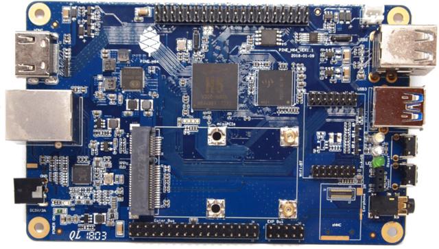 Pine64 PINE H64 single board computer, official product photo