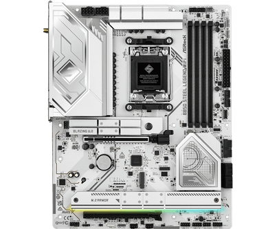 ASRock B850 Steel Legend WiFi (AM5/AMD B850/ATX/14+2+1 Phase 80A Dr.MOS VRM/Four M.2 Slots/Wi-Fi 7)