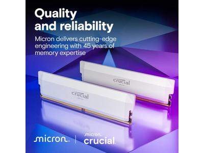 Crucial Pro Overclocking CP2K32G60C36U5 (64GB (2x32GB)/DDR5 6000MHz/CL36/No RGB Black)