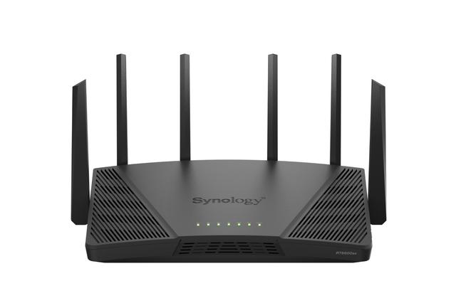 Synology RT6600ax tri-band WiFi 6 router with six antennas