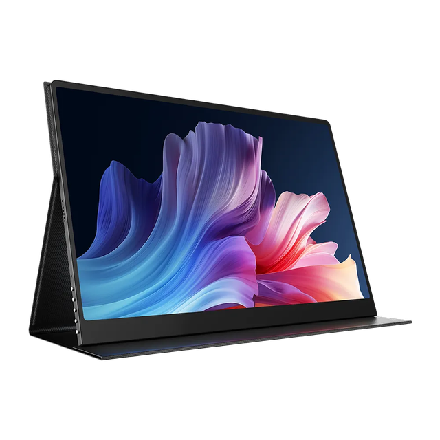 UPERFECT GR16HQ (UColor O2) 16-inch 3K OLED portable monitor, angled front view