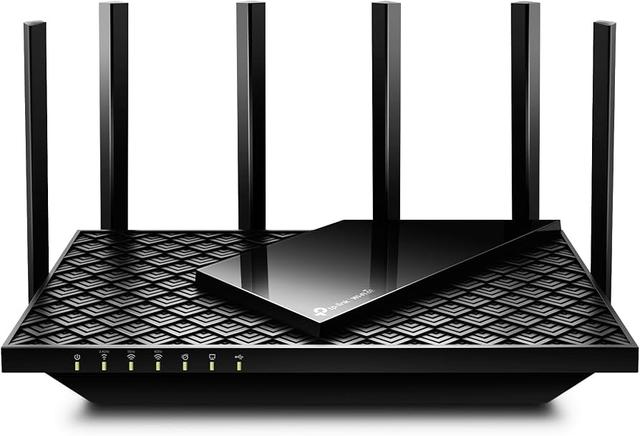 TP-Link Archer AXE75 WiFi 6E router with six antennas