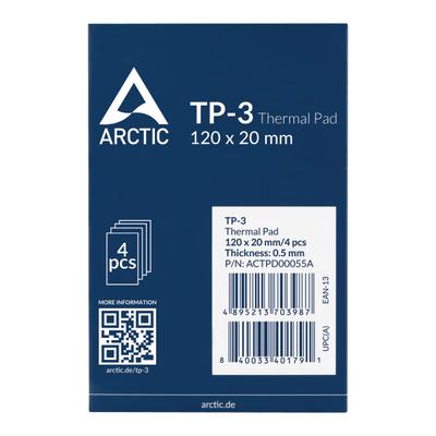 Arctic TP-3 (Silicone-Based Pad/Non-Conductive/Commonly Cited ~6.2 W/mK)