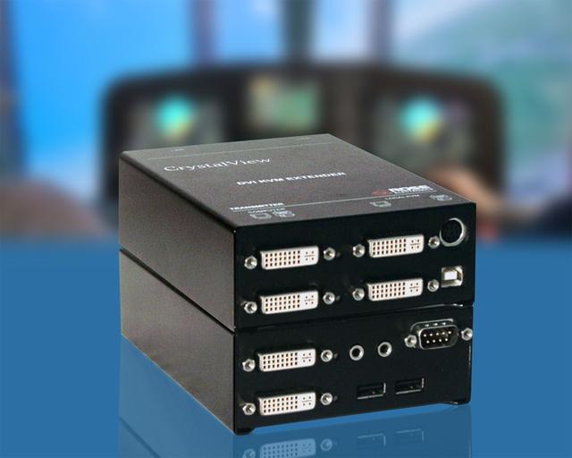 Rose Electronics CrystalView DVI Fiber CRK-2DFSUD2D dual-head singlemode fiber KVM extender